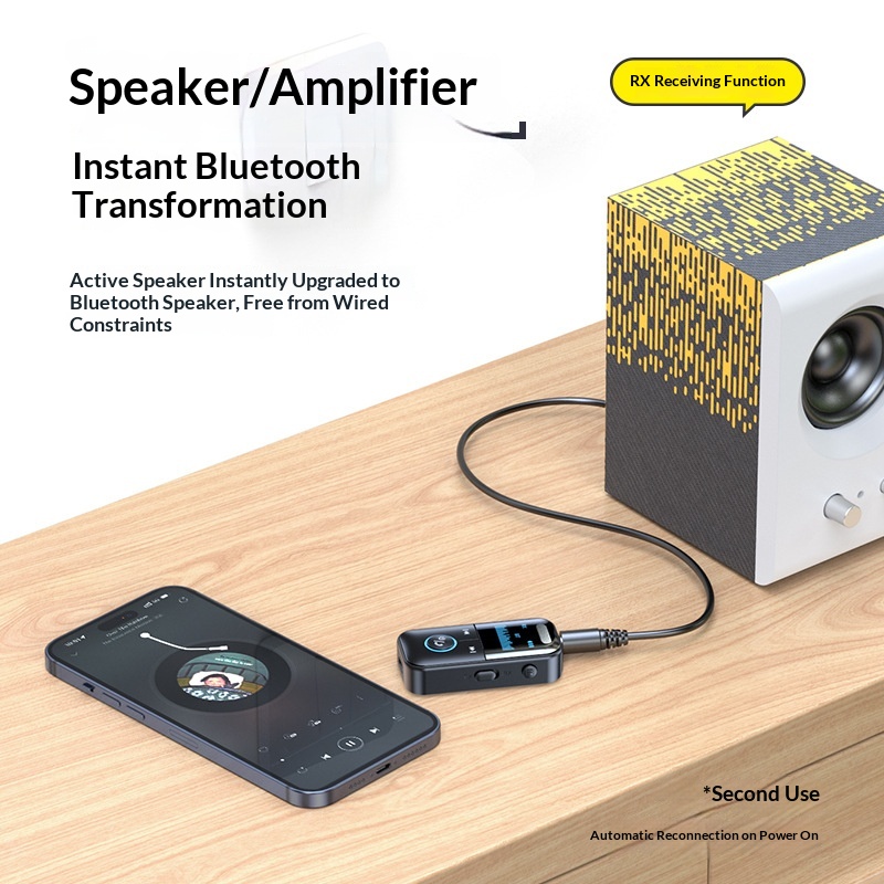 Bluetooth Audio Receiver And Transmitter 2-in-1 Adapter
