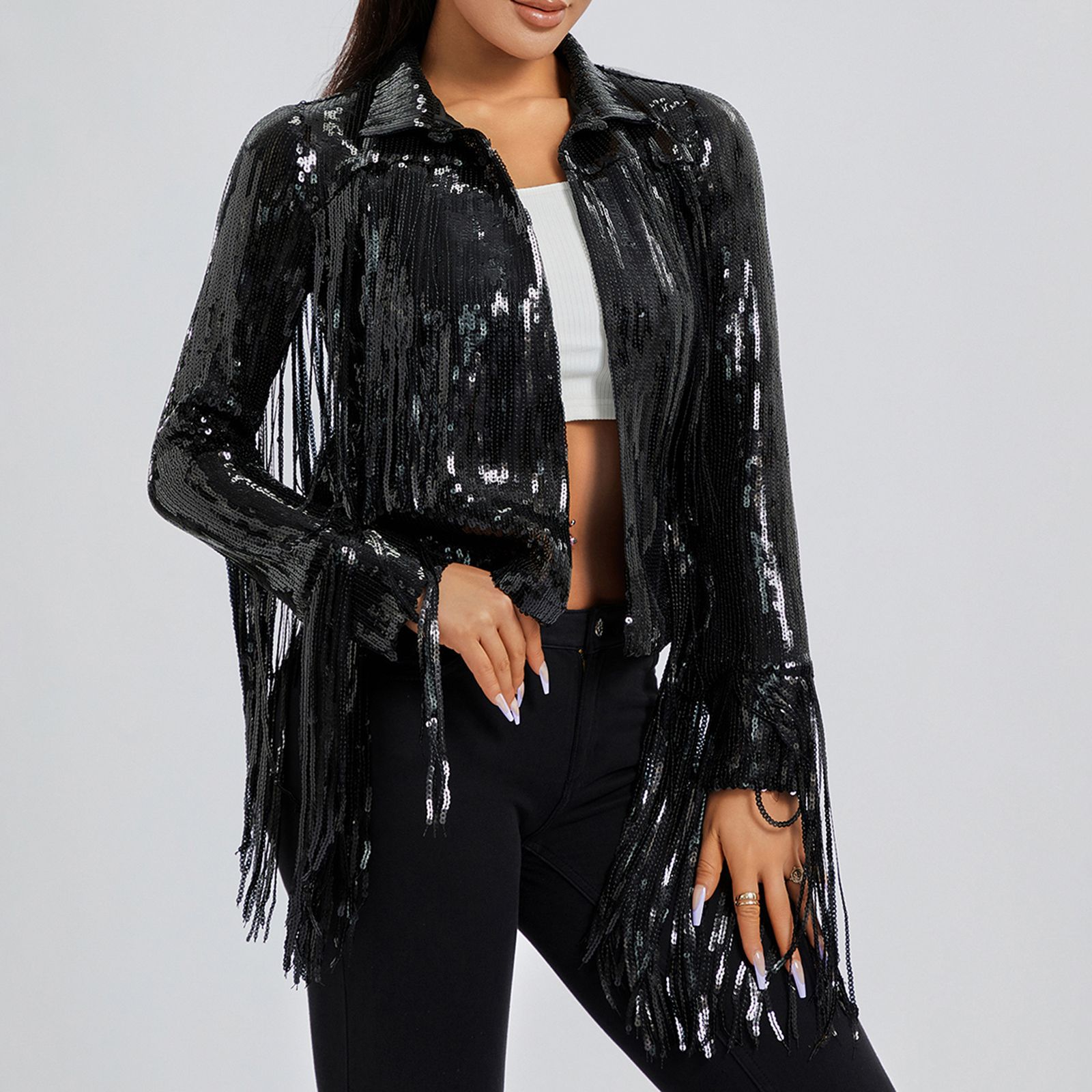 Sequin Top Same Style As The Stars For Stage Performances