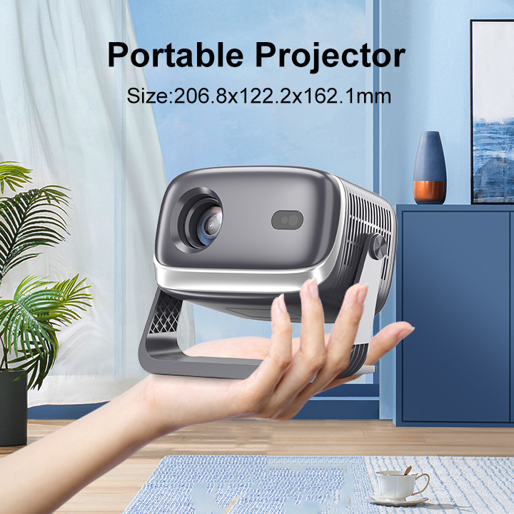 1080P Auto-Focus Portable Projector For Home Office And Bedroom