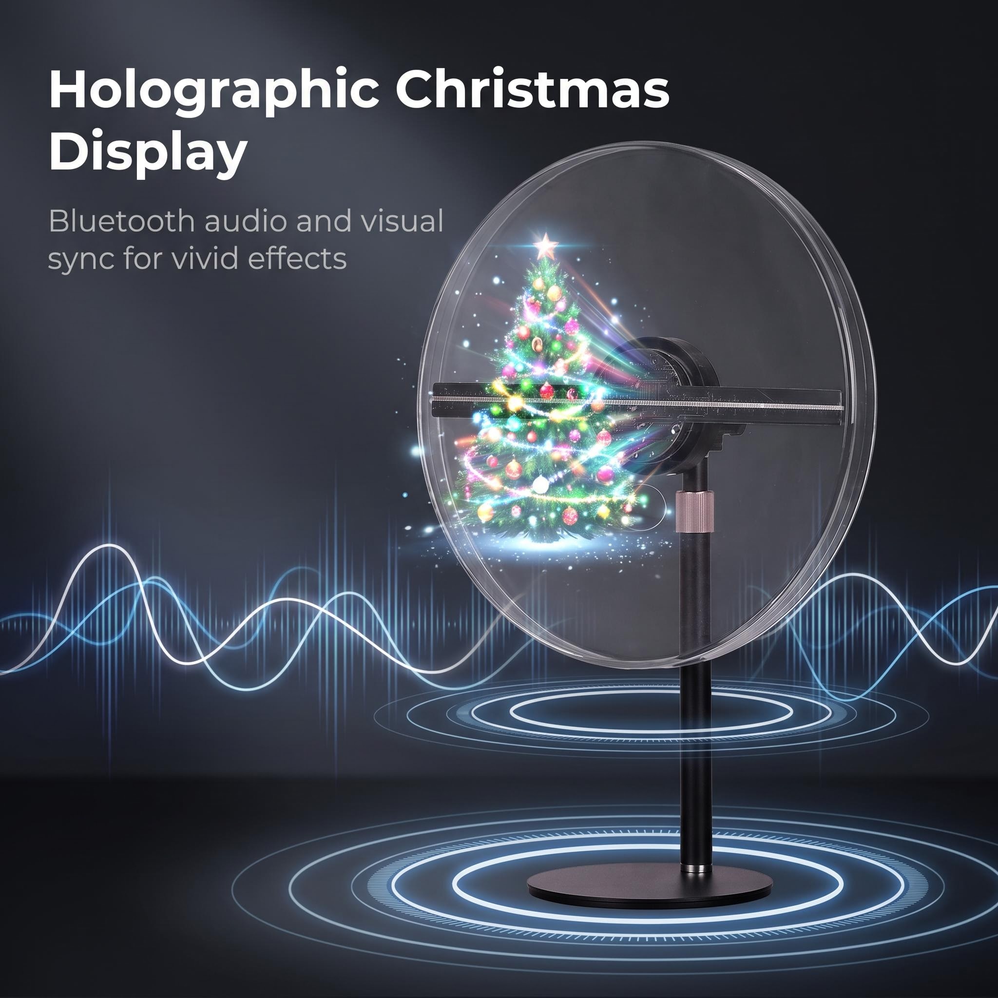 Wiilala Holographic Display Stand 12&20&30cm Naked-eye 3D Holographic Fan Advertising…