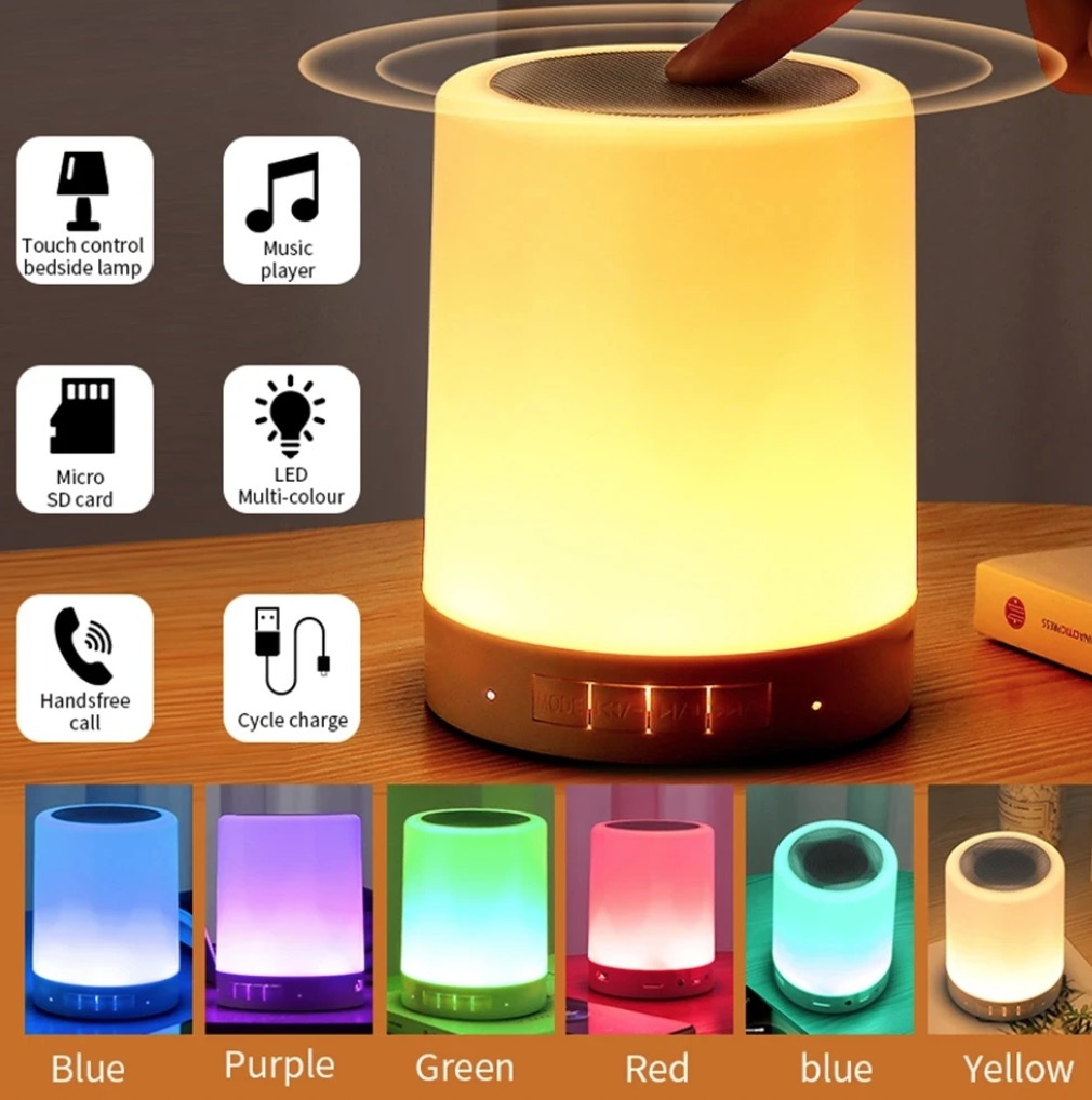 Desktop Bluetooth Speaker For Home Bedroom With Seven-color Patting Light Wireless…
