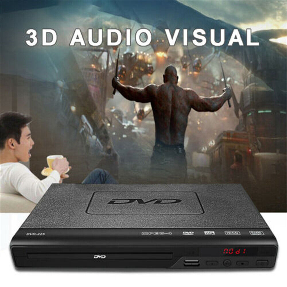 Compact DVD Player Multi Region HDCD CD VCD Music Disc Upscaling USB With Remote Control…