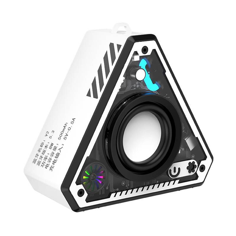 V2 Wireless Bluetooth Speaker Outdoor Portable Mecha Subwoofer Mini Desktop Small Speaker…