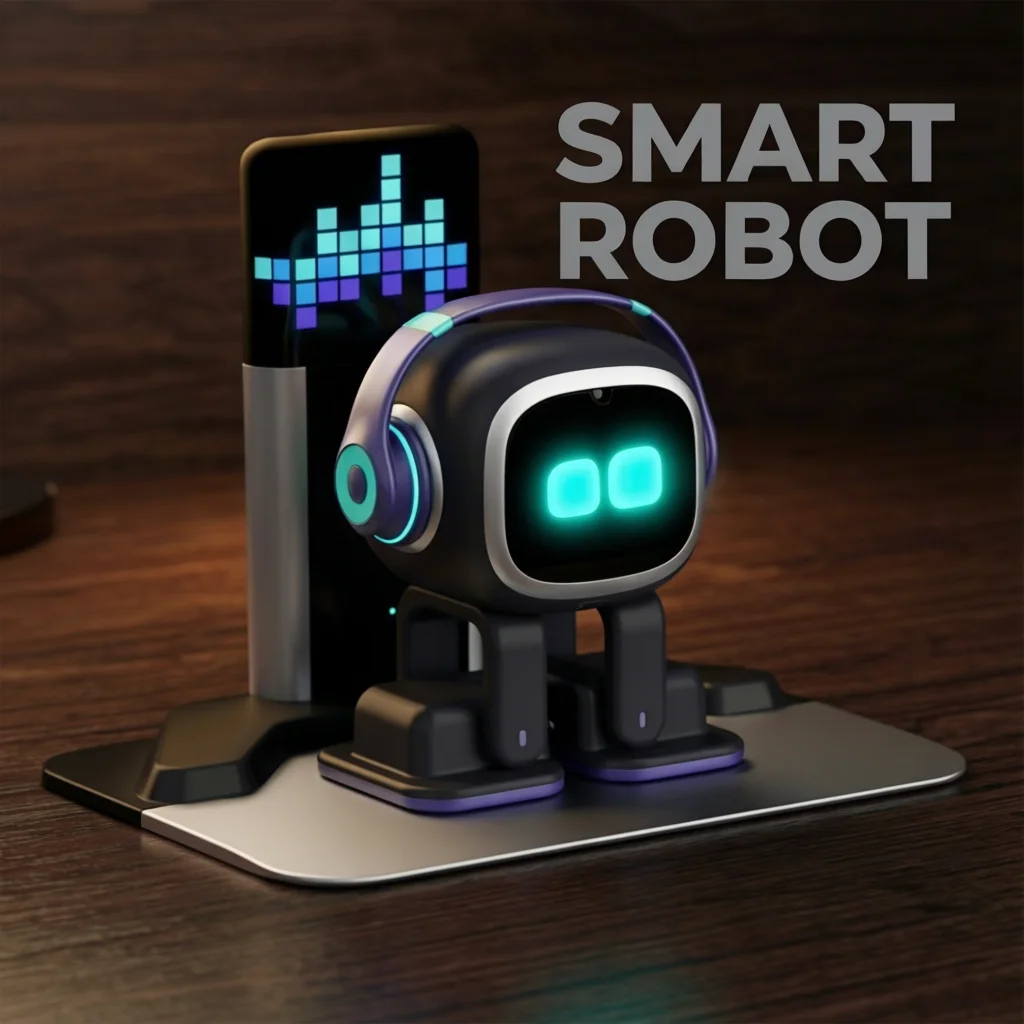 AI EMO Smart Companion Robot Toy with Voice Recognition for Emotional Communication…