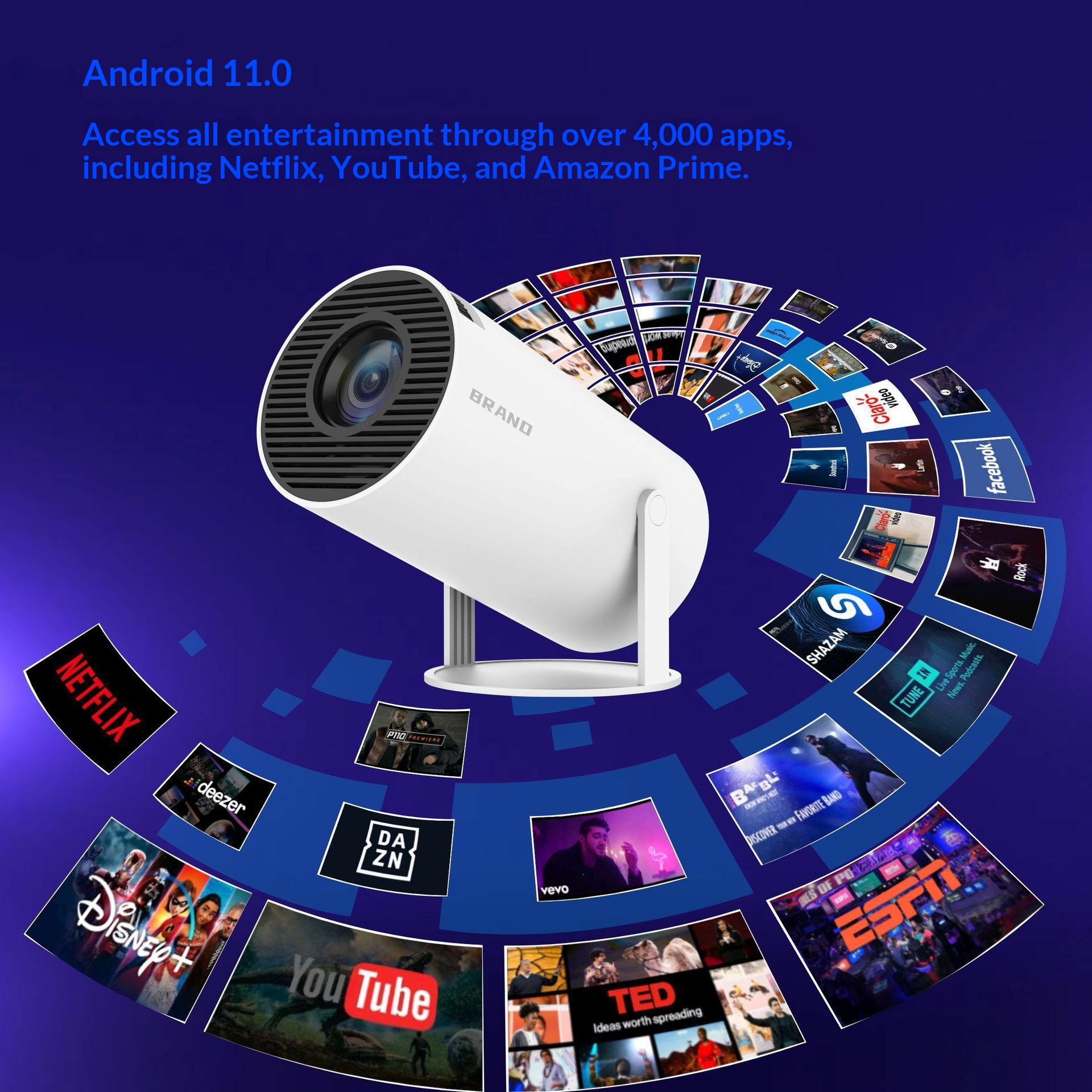 HY300 Mini Smart Home Projector