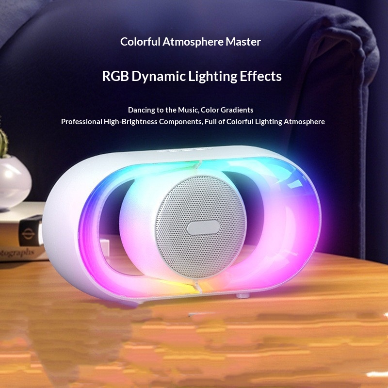 Cool Outdoor Camping Tabletop Ambient Night Light With Bluetooth Speakerportable RGB…