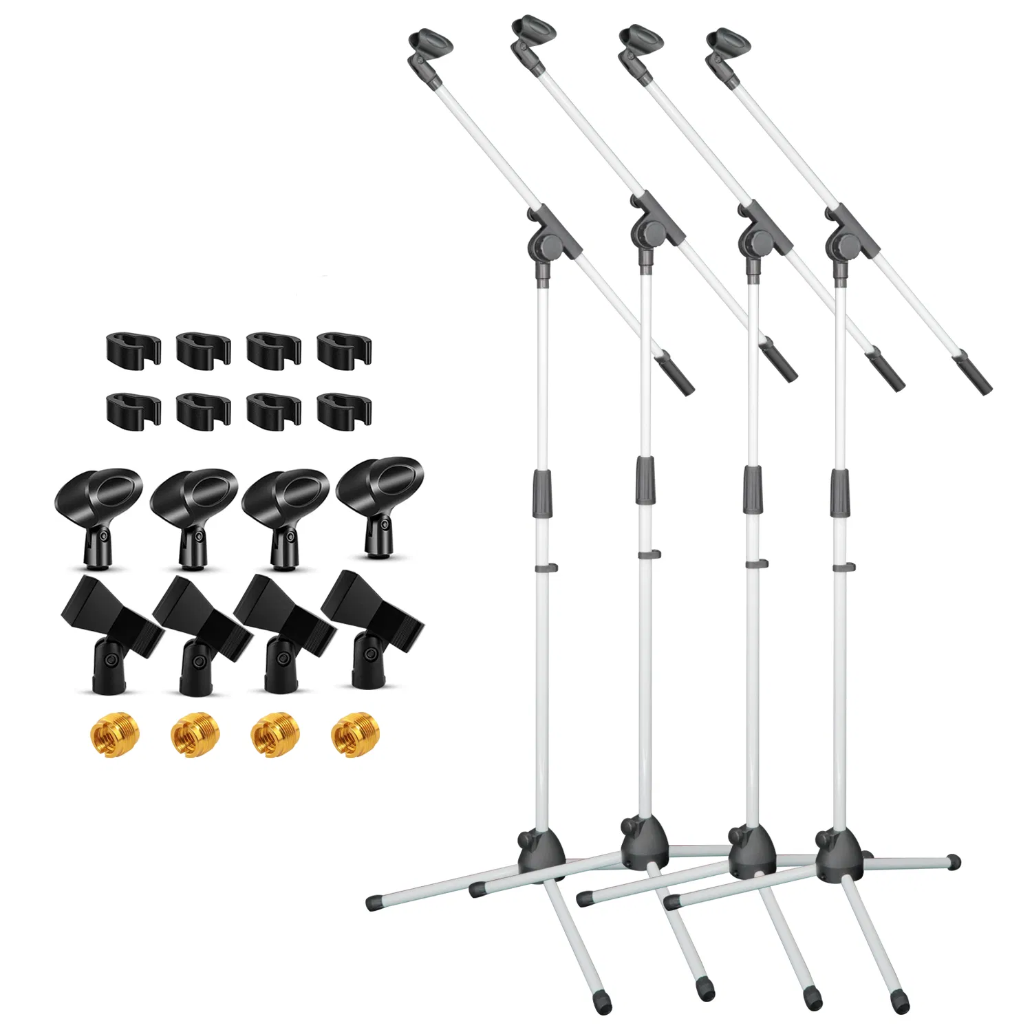 5 Core Tripod Mic Stand Floor 4Pcs Adjustable 18 to 72 Inches Sturdy Boom Arm Holder…