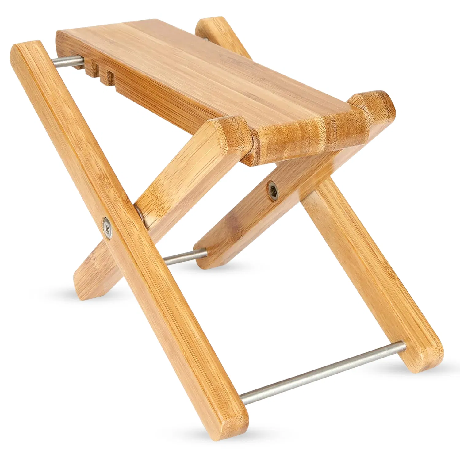 5 Core Guitar Foot Stool Height Adjustable Folding Leg Rest Portable Classical Footrest…
