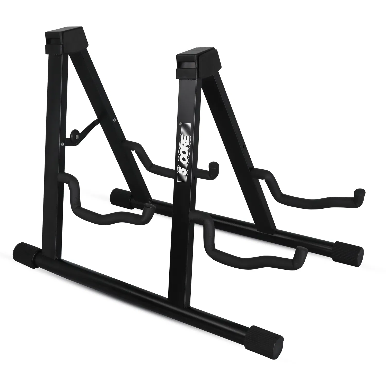 5 CORE Double Guitar Stand Floor Adjustable Heavy Duty A Frame Universal Folding Acoustic…