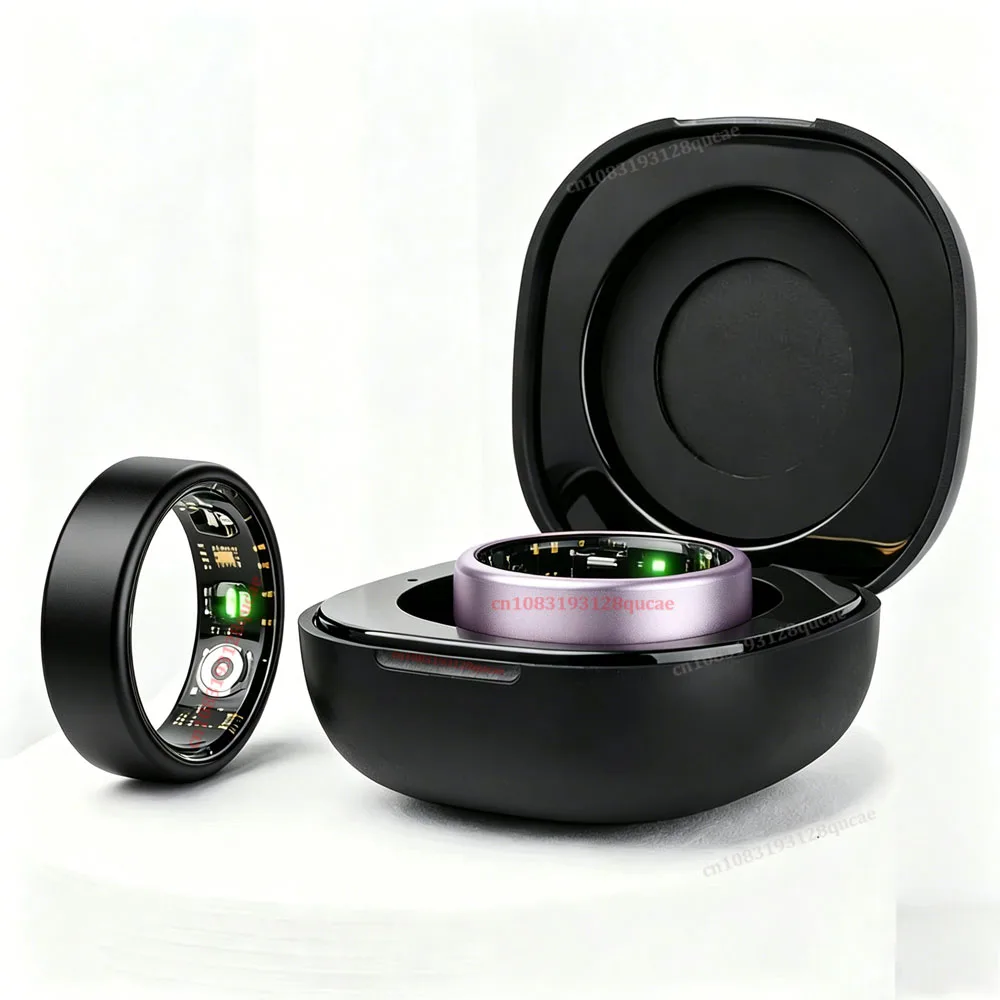 R10 Smart Ring with Charging Case Multi-color Ring Men Women Health Sleep Heart Rate…