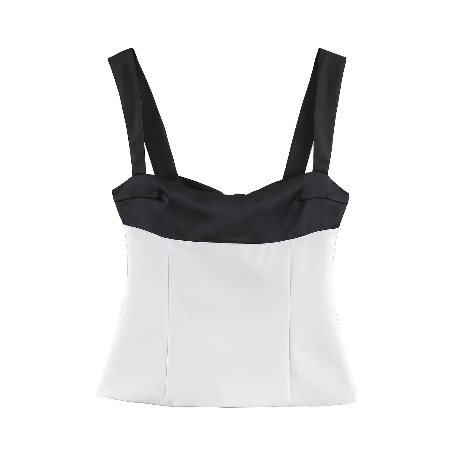 Women's Patchwork Bowknot Vest Camisole Top