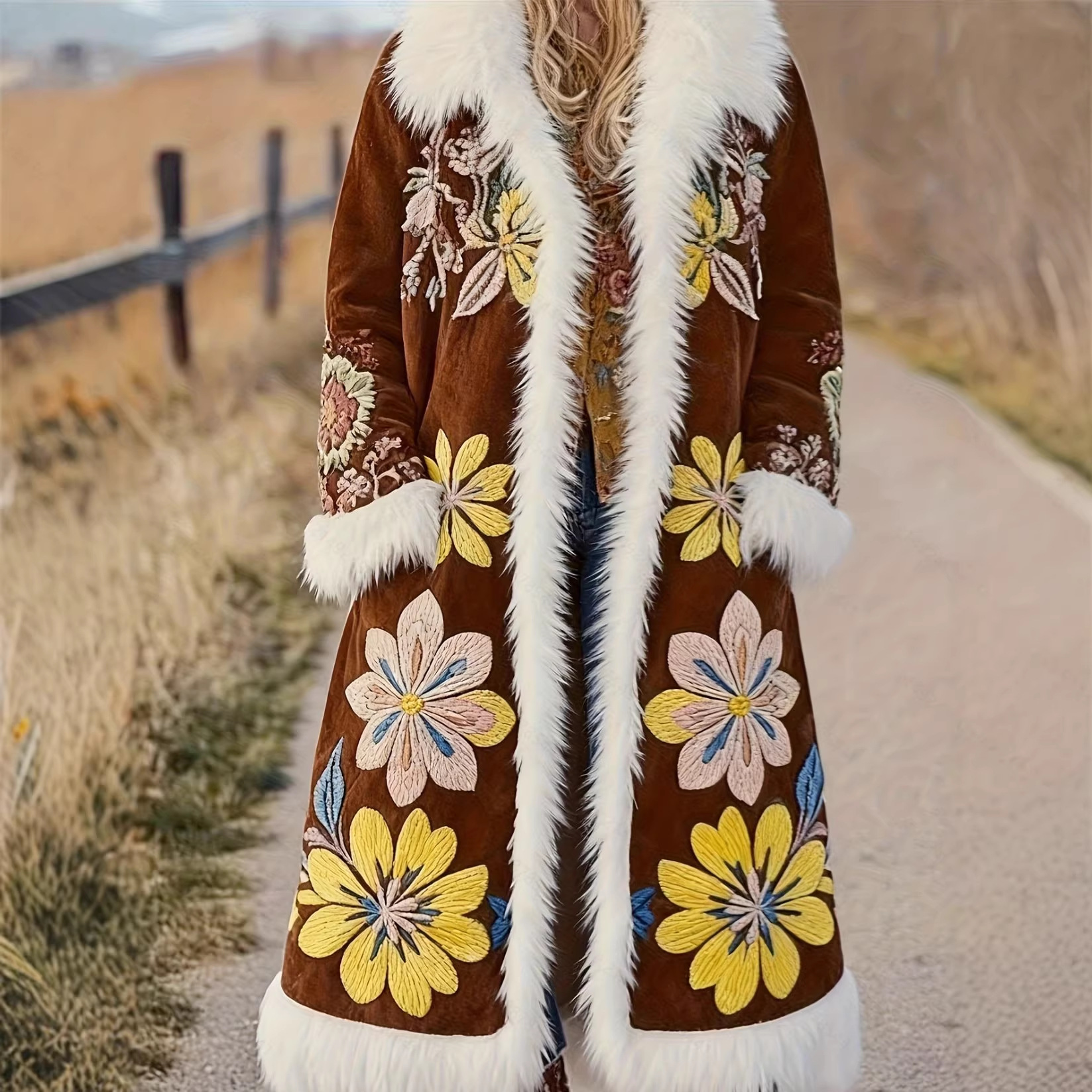 Western-style Vintage Denim Coat For Women European And American Style
