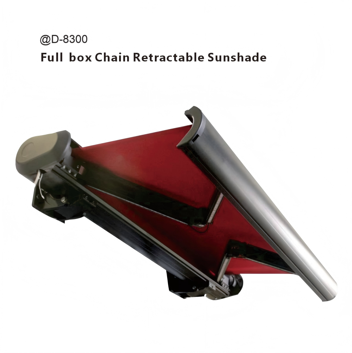 D8300 Full Box Retractable Awning 2-6m & 1.5-3m Heavy Duty Motorized Patio Canopy With…