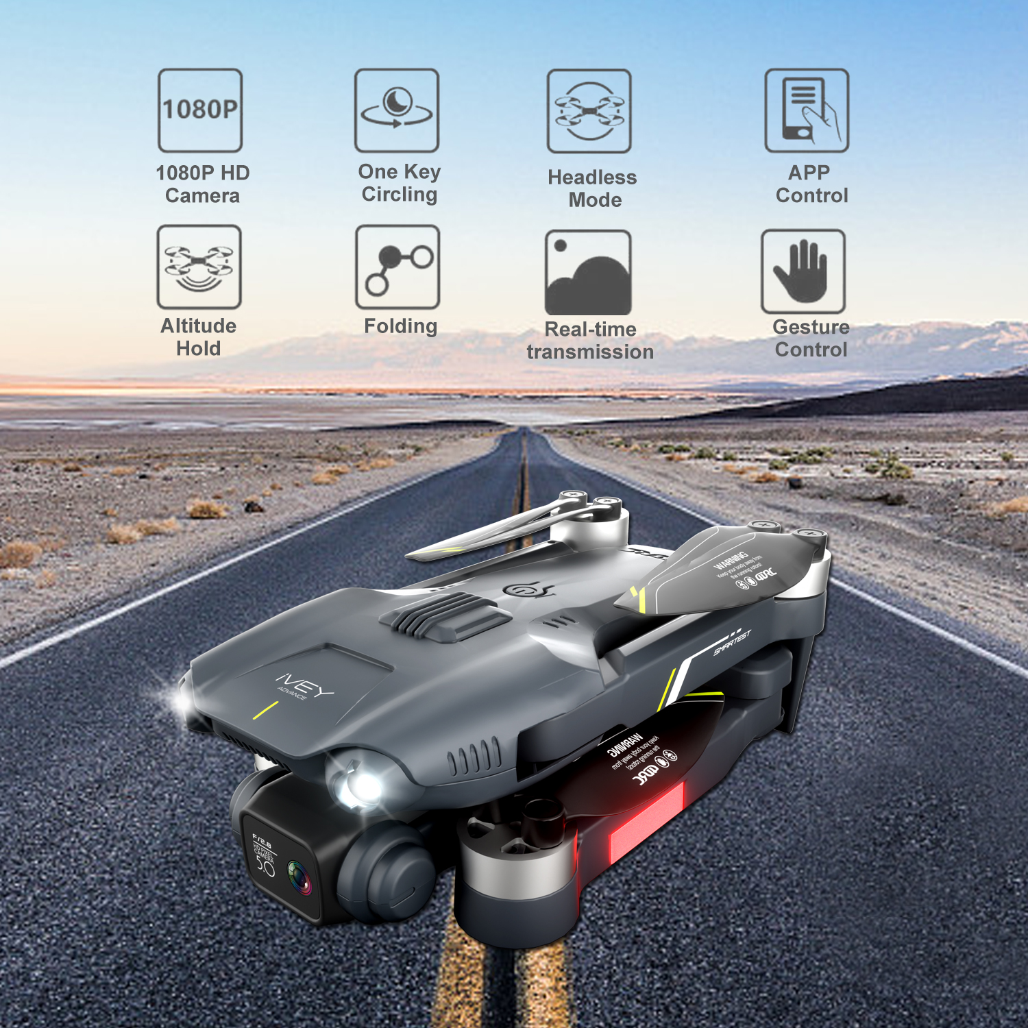 V28 RC Drone With 4K HD Dual Camera WiFi FPV 3D Flips Rc Quadcopter ,Logistics Is…