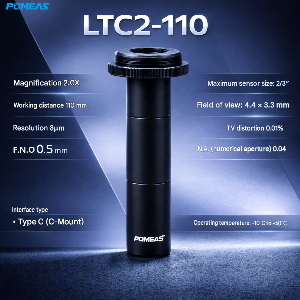 LTC2-110 2X Object Side Telecentric Lens For Precision Machine Vision And Automated…