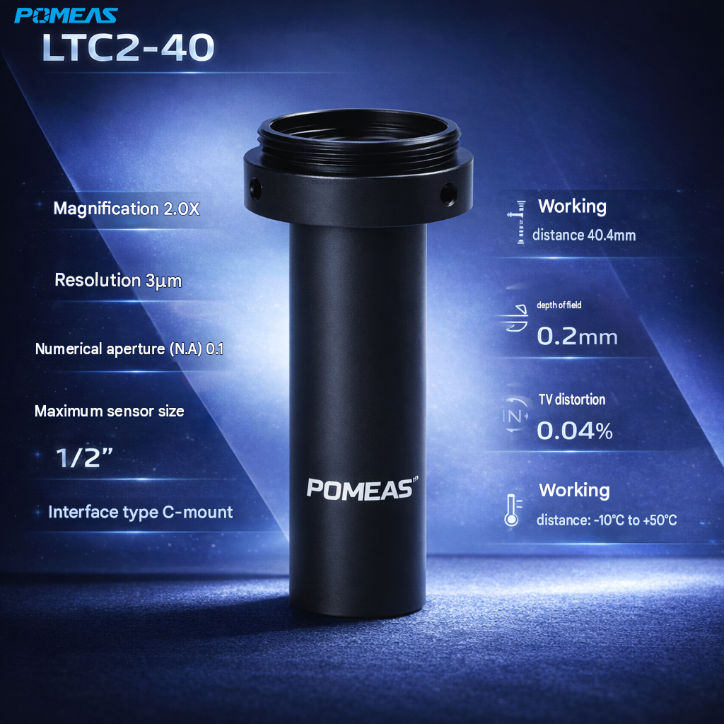 LTC2-40 2X Object Side Telecentric Lens For High Precision Machine Vision Measurement And…