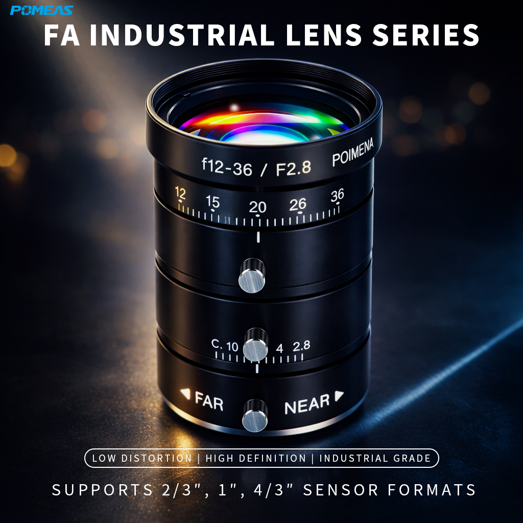 LFE-123628M 12-36mm F2.8 5MP Varifocal Machine Vision Lens For 2 3 Inch Industrial Cameras
