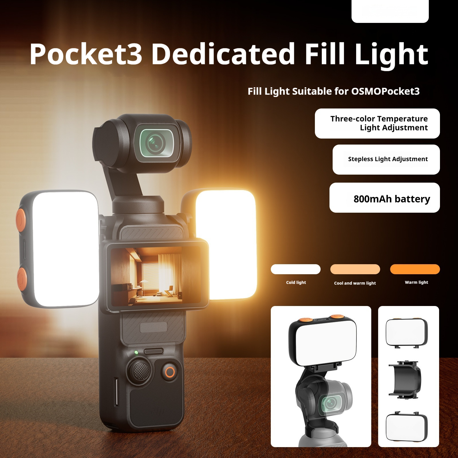 Suitable For Action Camera Lighting