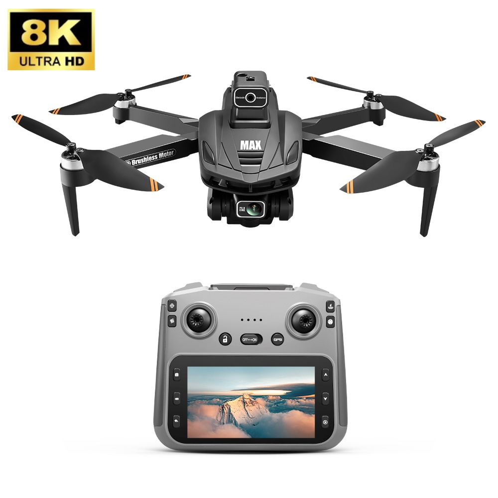 V168Pro Max Drone 8K HD 4.5-inch Screen, With GPS Positioning Function