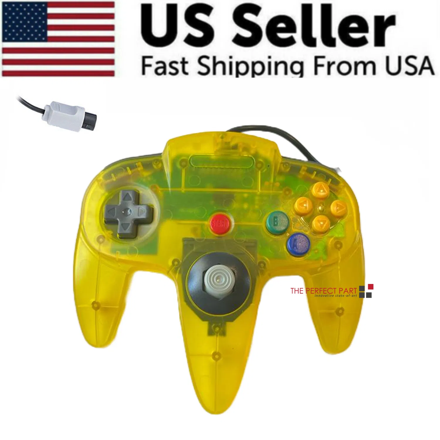 Wired Controller Joystick Compatible With Nintendo 64 N64 Video Game Console