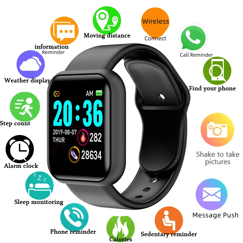 Multifunctional Smart Watch Men Women Bluetooth Connected Phone Music Player Fitness…
