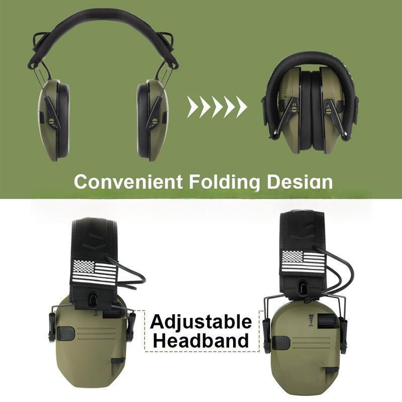 Tactical Protective Earmuffs With Electronic Noise Reduction