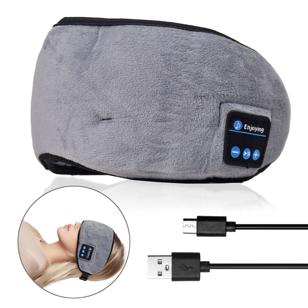 Bluetooth 5.0 Wireless Sleep Headphones Eye Mask With Built-in Speakers, Rechargeable…