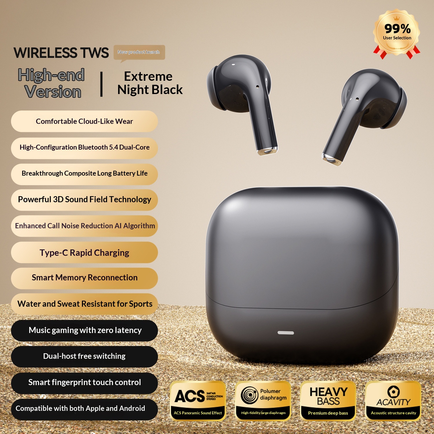 Explosion M127 Long Range Hanging Earphone Private Model High Color Value Low Latency…