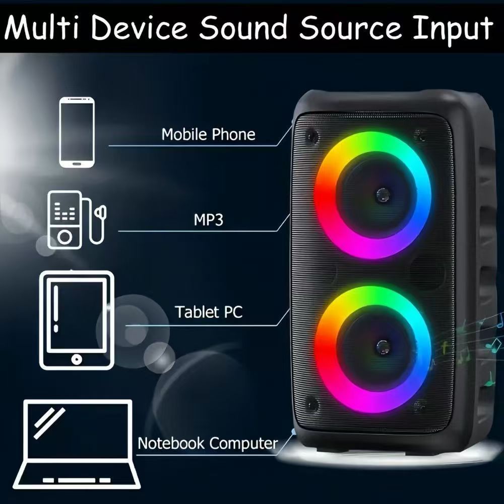 Large-volume All-in-one K Speaker With Microphone For Plazas