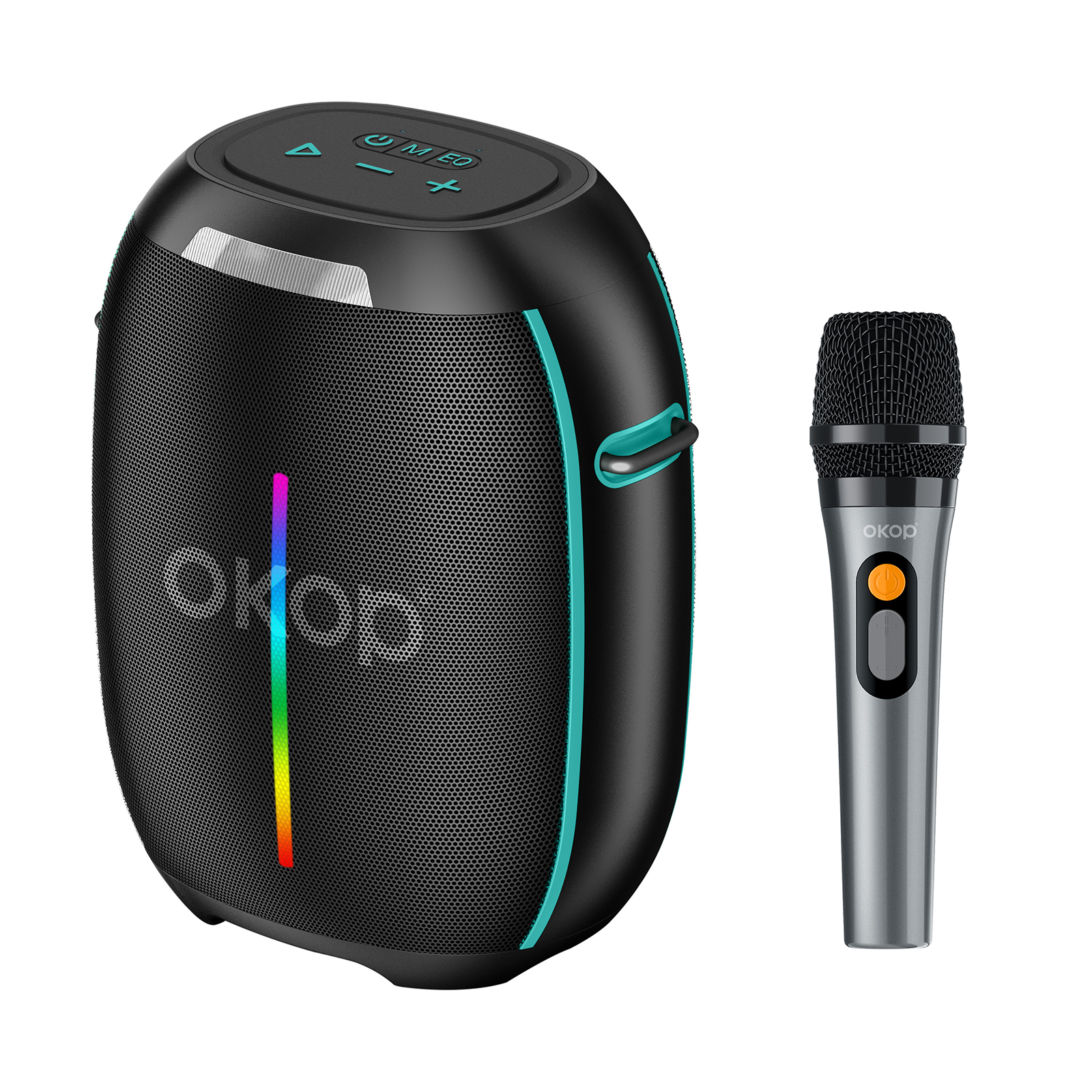 KP-8007 Best-selling Wireless Bluetooth Speaker Featuring A Microphone Shoulder Strap And…