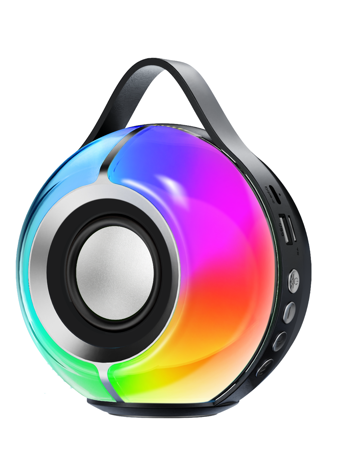 KP-822 Best-selling Wireless Bluetooth Speaker Featuring A Portable Handle Vibrant RGB…