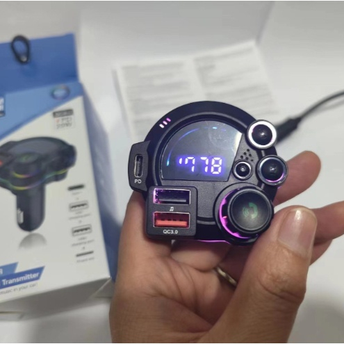 Car-mounted MP3 With Bass And Treble PD 18W Fast Charging And Bluetooth Playback
