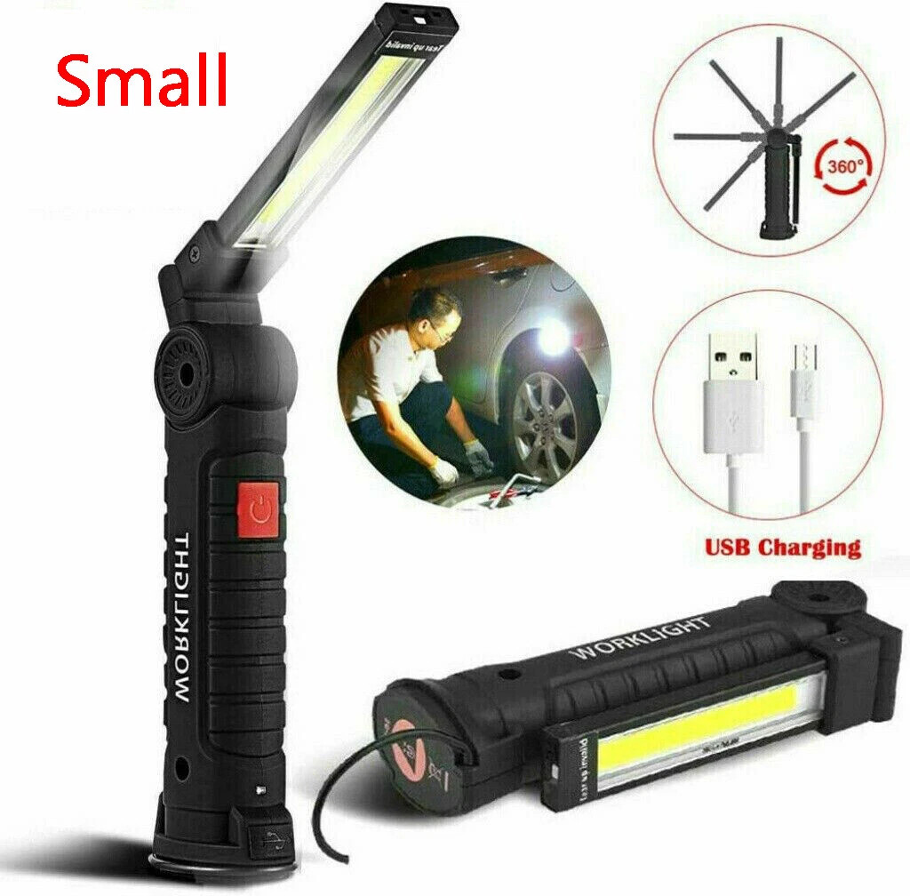 LED Flashlight 1PCS USB Rechargeable With Magnetic For Work Hand Inspection
