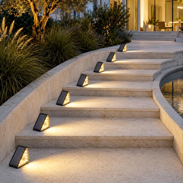 Solar-powered Motion-sensor Outdoor Step Light