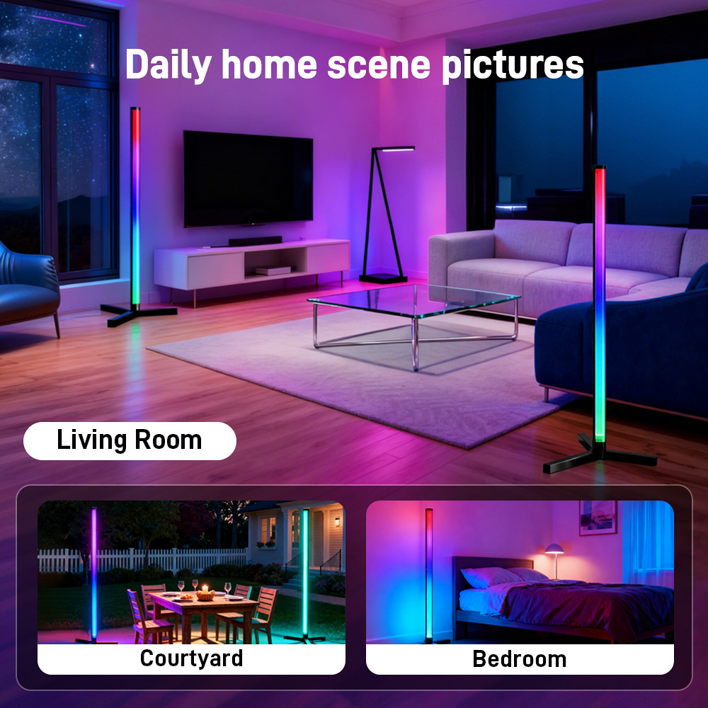 RGB Living Room Floor Bedroom Bedside Lamp With A High-end Ambiance