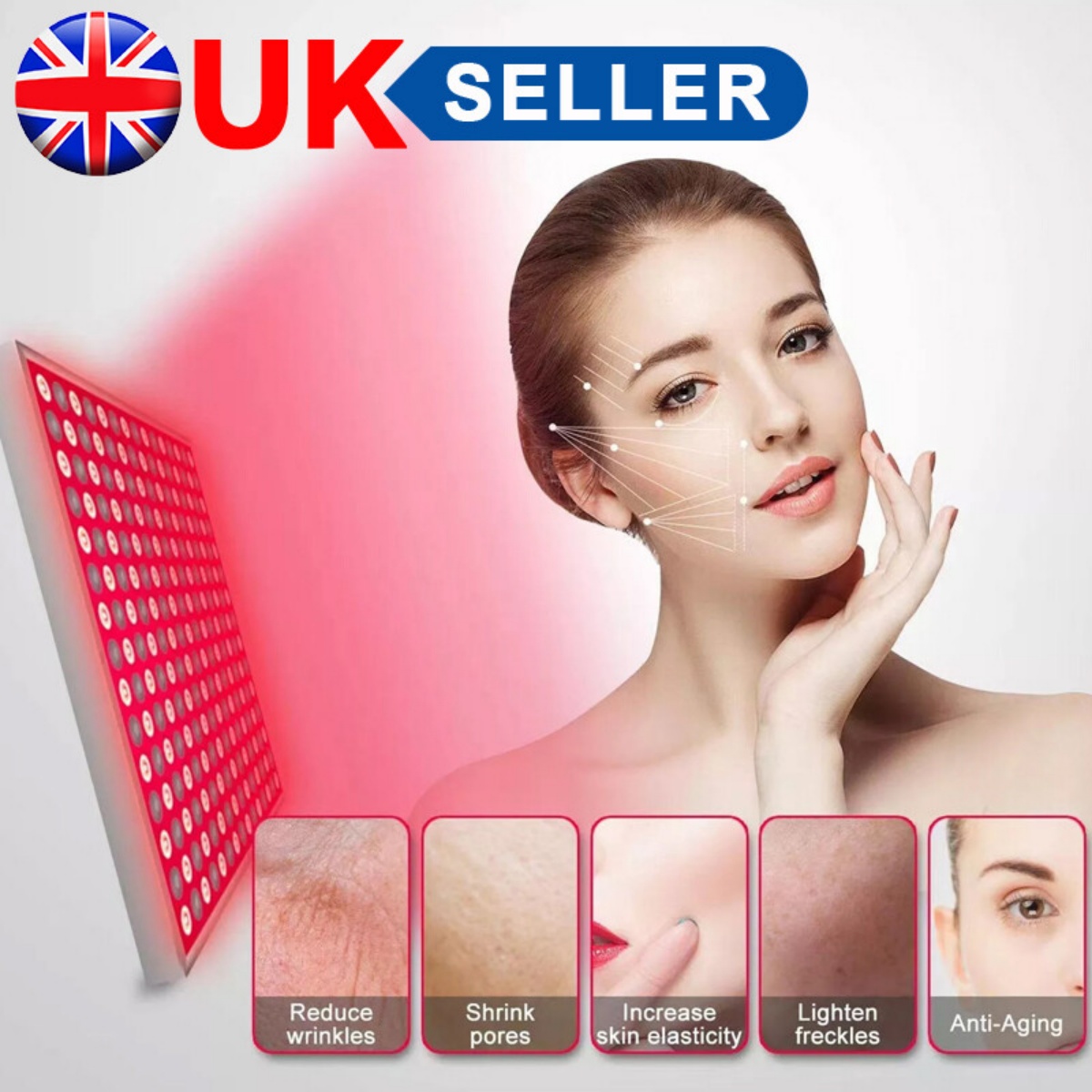 Anti Aging Therapy Panel 660nm Near Infrared 850nm Full Body 225Red LED Light
