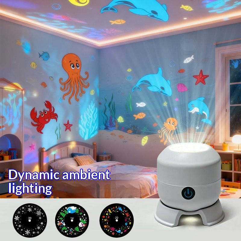 LED Christmas Snowflake Projection Light