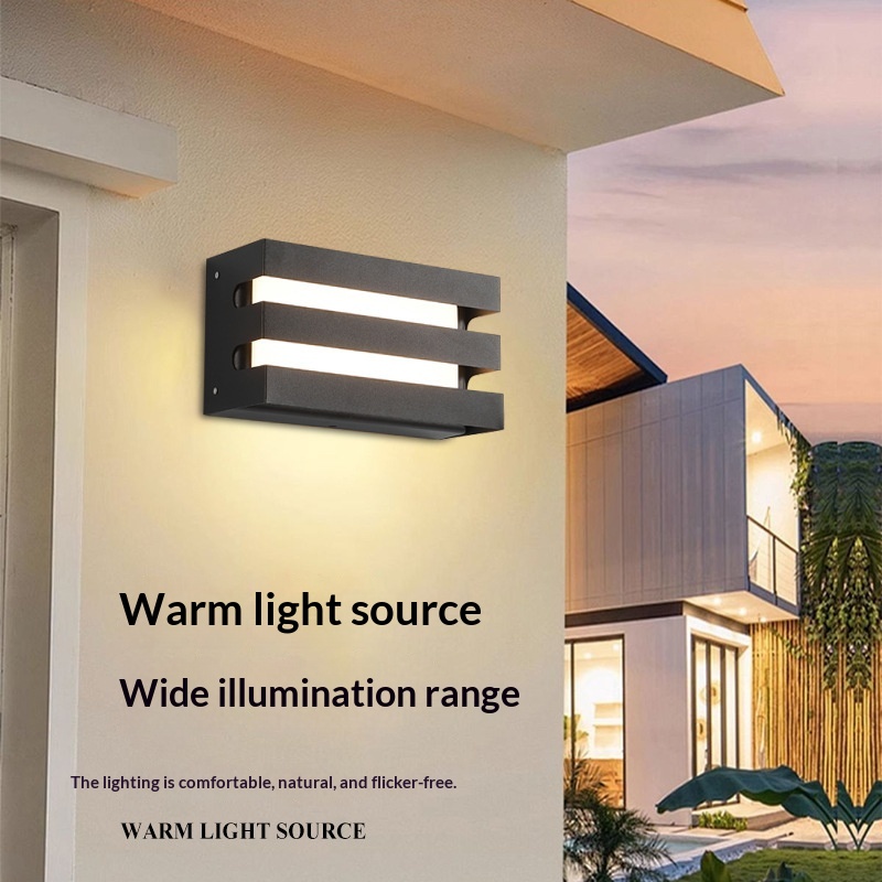 Modern Outdoor Wall Light Waterproof LED Courtyard