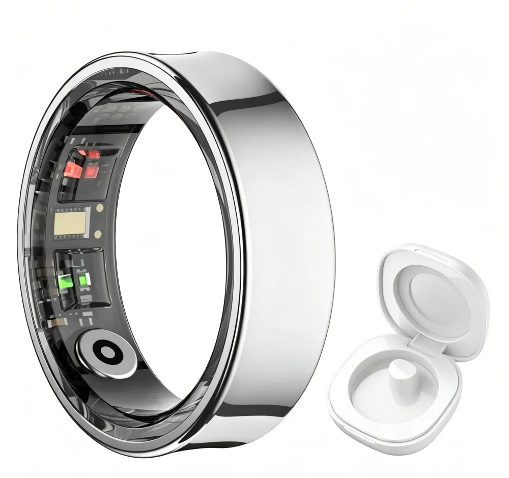 Smart Ring R09 Health Monitor Multi Sport Mode Skin Temperature Measurement 5ATM…