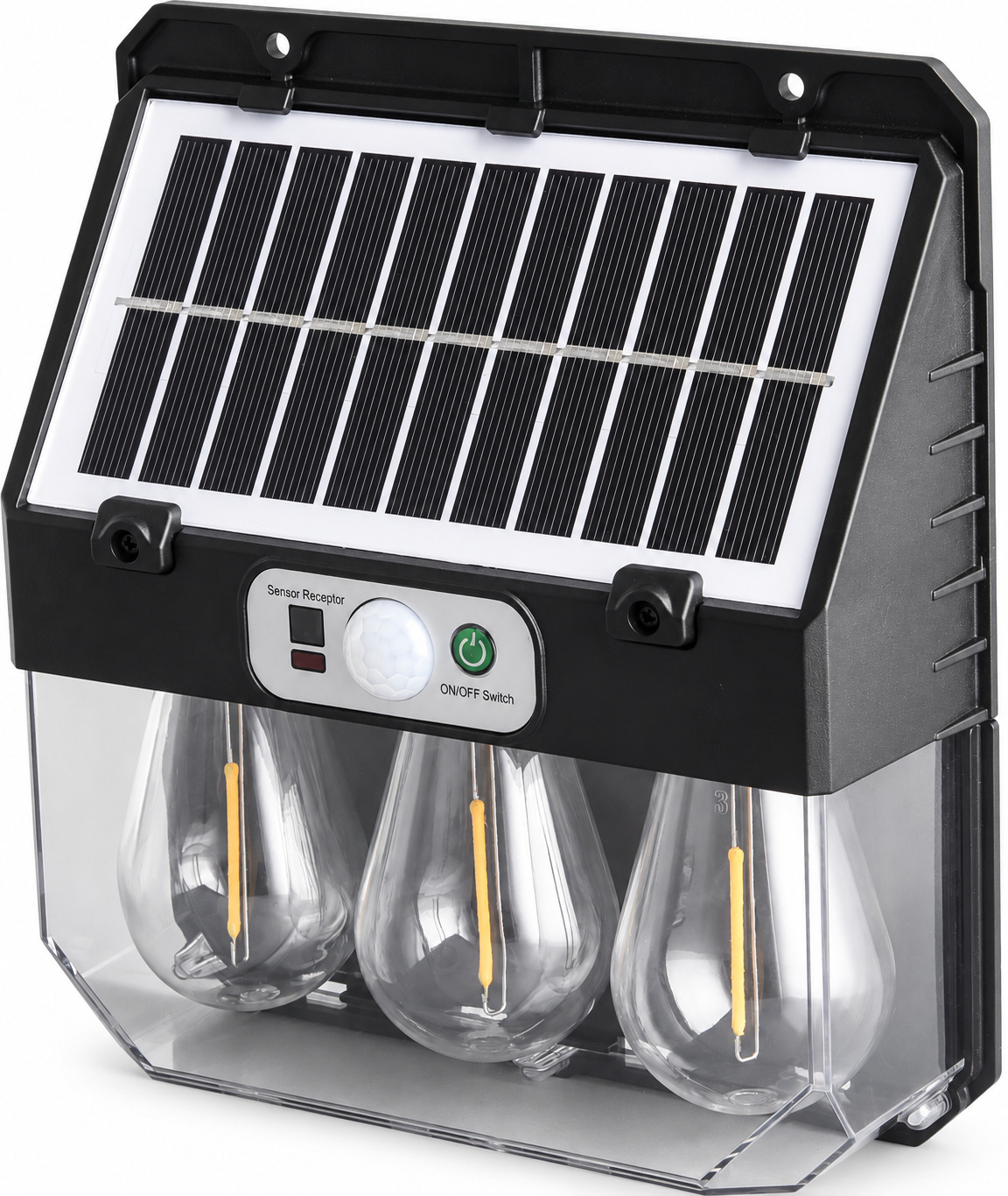 Solar Powered Rechargeable Motion Sensor LED Work Light 2400mAh For Auto W7116 3 4 Hour