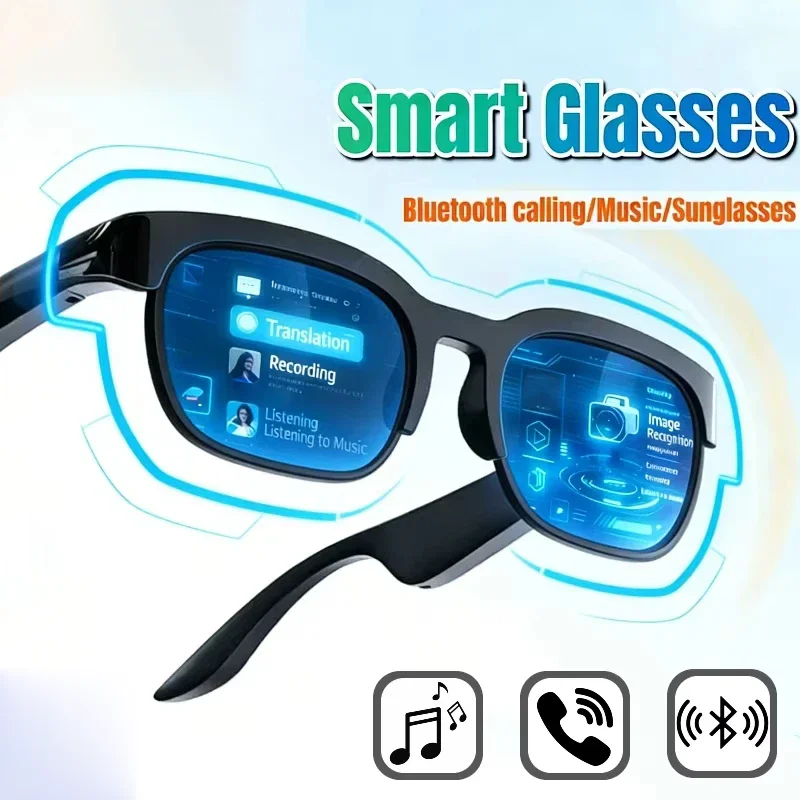 Smart Glasses AI Translation Bluetooth Conversation Recording Listening To Music Smart…