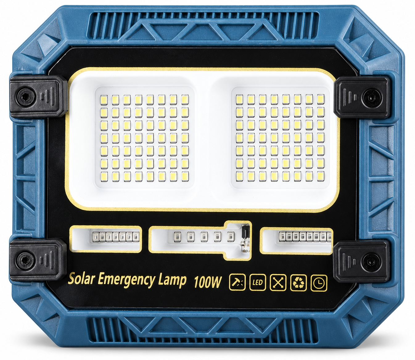 Solar Powered Rechargeable Battery Display 18650 W8113 1 Remote Control LED Flood Light…