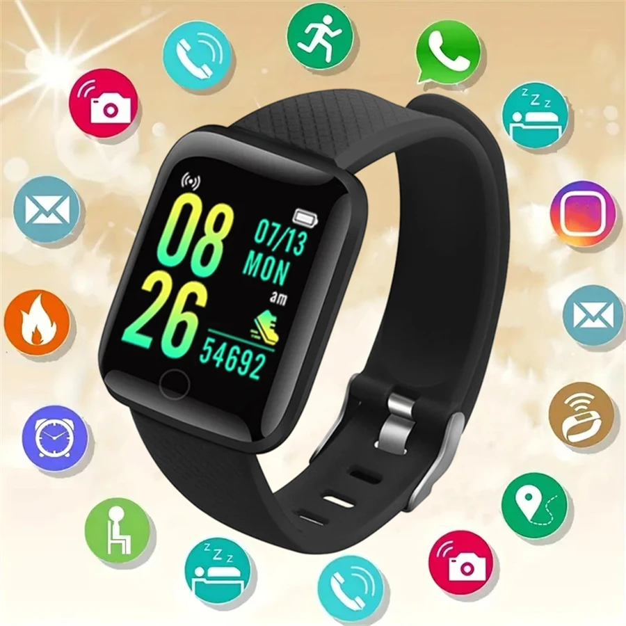 Smart Watch Sport Wristband Fitness Monitoring Track Heart Rate Call and Message Remind…