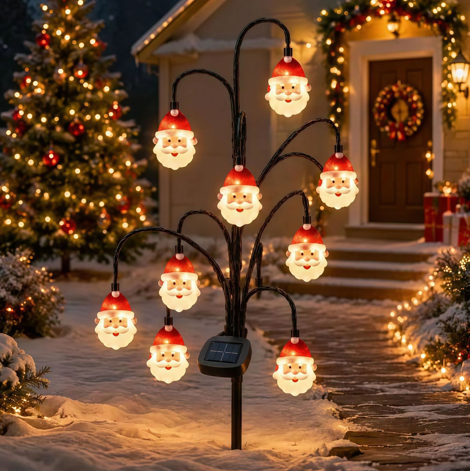 Christmas Outdoor Courtyard Solar-powered Decorative Tree Lights
