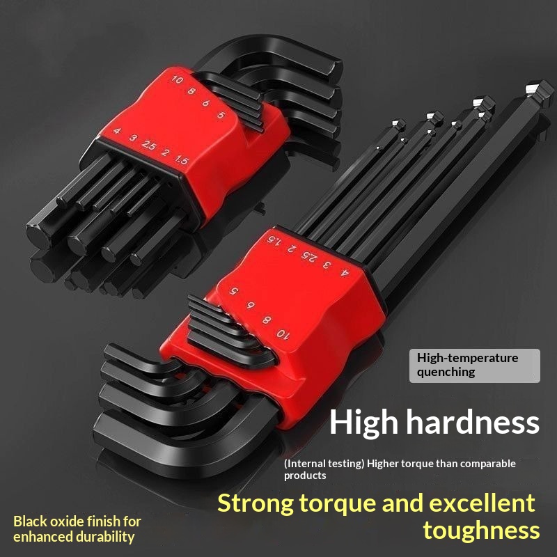 9-piece High-hardness Hex Key Set