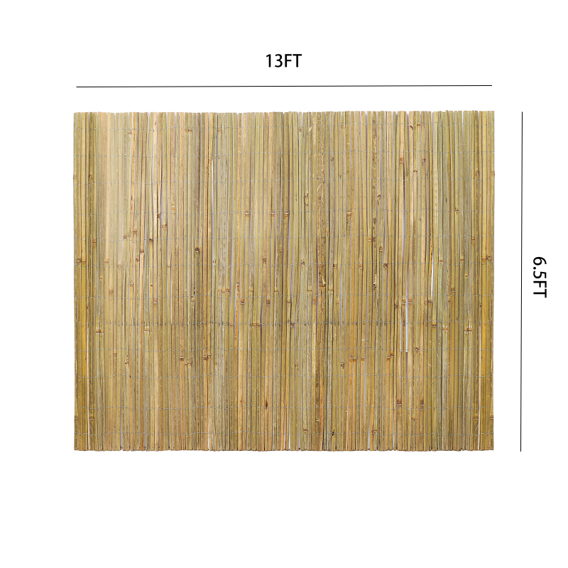Bamboo Privacy Fence Roll 6.5FTx 13FT, Natural Bamboo Slat Screening Panels For Outdoor…