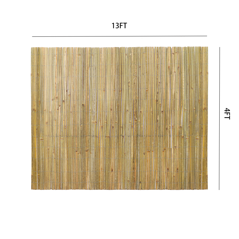 Bamboo Privacy Fence Roll 4FTx 13FT, Natural Bamboo Slat Screening Panels For Outdoor…