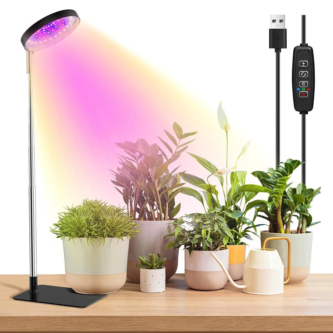 LED Plant Grow Lights For Indoor Plants Dimmable Growing Lamp USB Full Spectrum