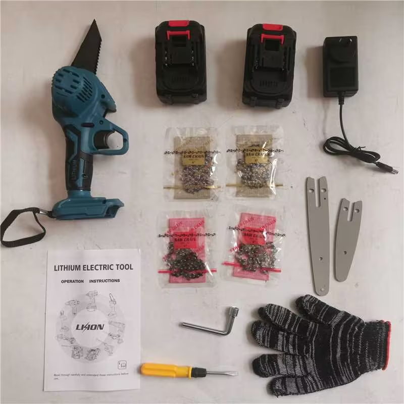6in Chainsaw Cordless Rechargeable Wood Cutter Saw Chain Saws Electric