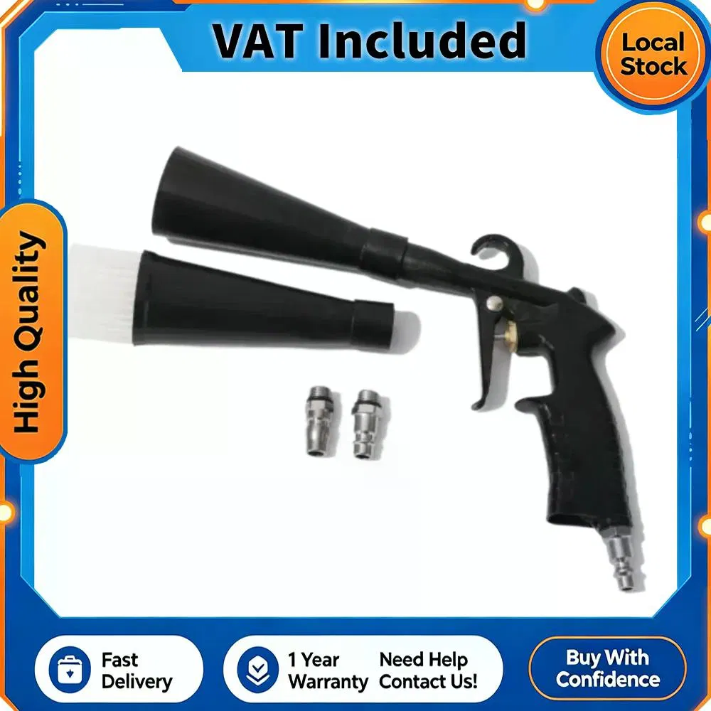 High Pressure Pneumatic Car Interior Cleaning Gun (Bearing Type) with 2 Nozzles, Dual…